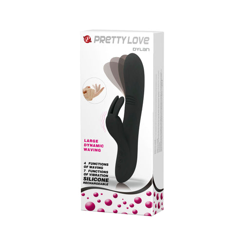 Baile Pretty Love Dylan USB Rechargeable Silicone Rabbit Vibrator - Rabbit Vibrators