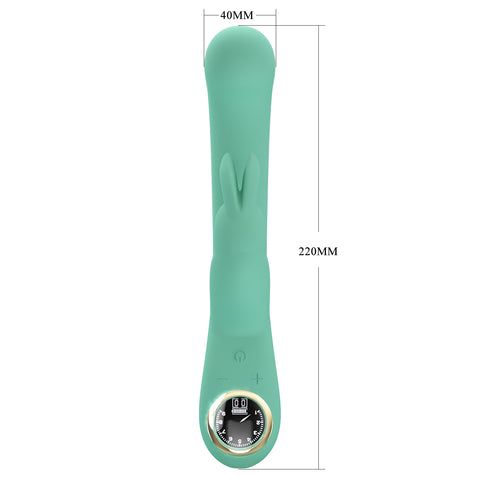 Baile Pretty Love LAMAR Super Soft Silicone Rabbit Vibrator with LED Screen - Rabbit Vibrators