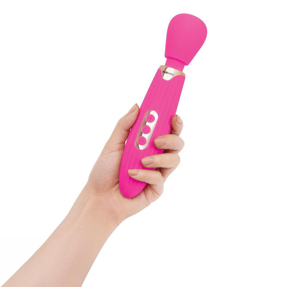 Xgen Bodywand RUMBLE Rechargeable Vibrator Hot Pink with Flexible Neck - - Body Wands