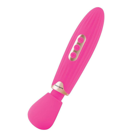 Xgen Bodywand RUMBLE Rechargeable Vibrator Hot Pink with Flexible Neck - Body Wands