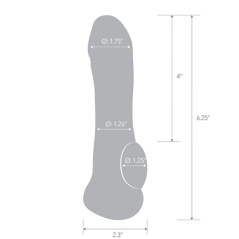 Blue Line 6.75 Inch Girthy Penis Enhancing Sleeve Extension