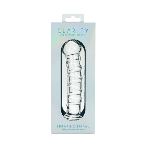 Creative Conceptions Clarity Seraphic Spiral Borosilicate Glass Dildo - Glass Sex Toys