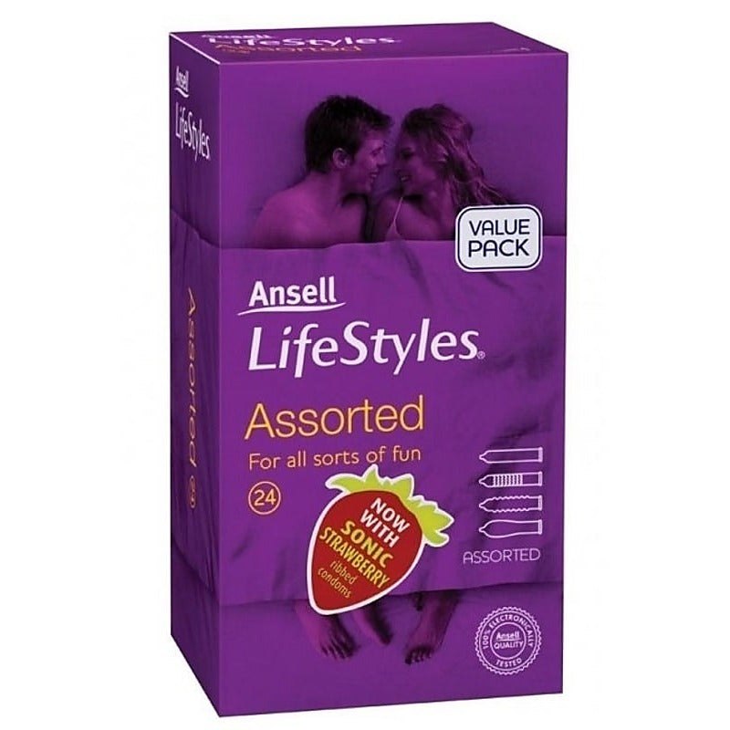 Ansell Assorted Condoms Essential Cock Gear Mixed Variety Pack - Condoms