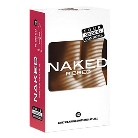 Naked Ribbed Condoms 12 pack - Condoms