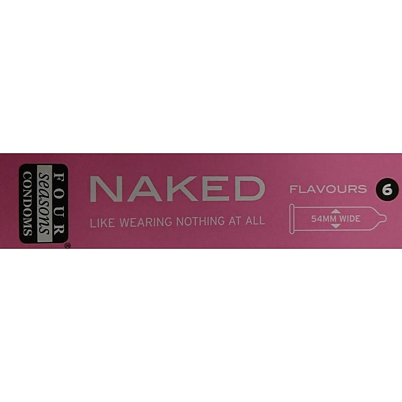 Four Seasons Naked Flavours Condoms Slide On And Enjoy Ultrathin Protection - Condoms