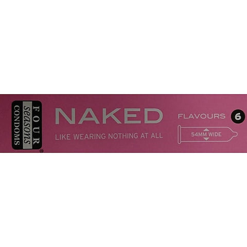 Four Seasons Naked Flavours Condoms Slide On And Enjoy Ultrathin Protection - Condoms
