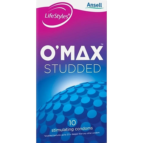 LifeStyles O-Max Condoms 10 Pack by Ansell - Condoms