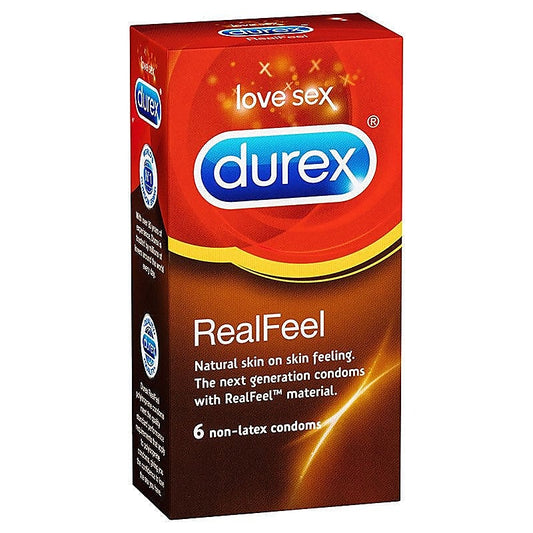 Real Feel Non-Latex 6 Pack by Durex - Condoms