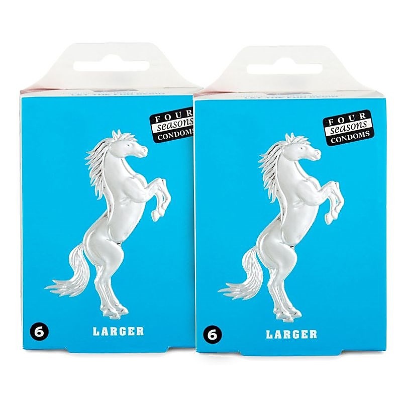 Four Seasons Larger Fitting Condoms Enhance Your Size for Bigger Penis - Condoms