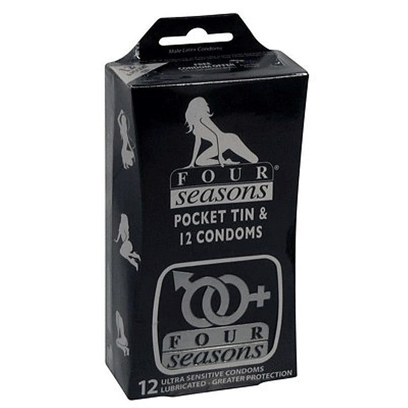 Black Collection - Stretchy Fit Condoms by Four Seasons - Condoms