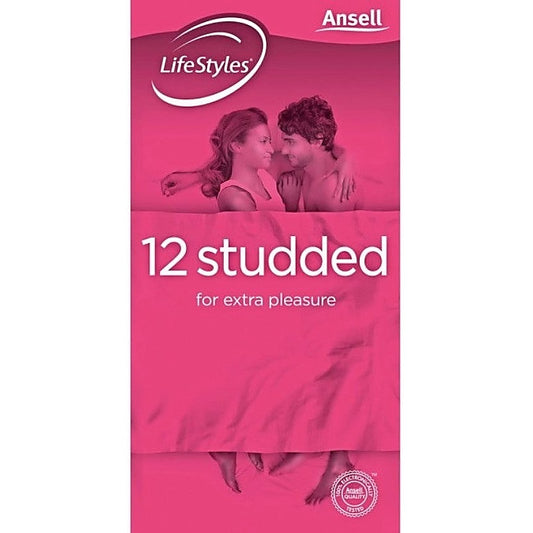 LifeStyles Studded 12 Pack by Ansell - Condoms