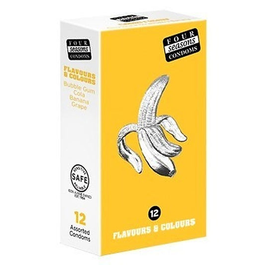 Flavours and Colours 12 Pack by Four Seasons - Condoms