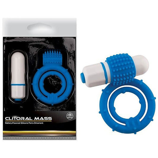 Clitoral Mass Waterproof Vibrating Cock and Ball Rings - Cock Rings