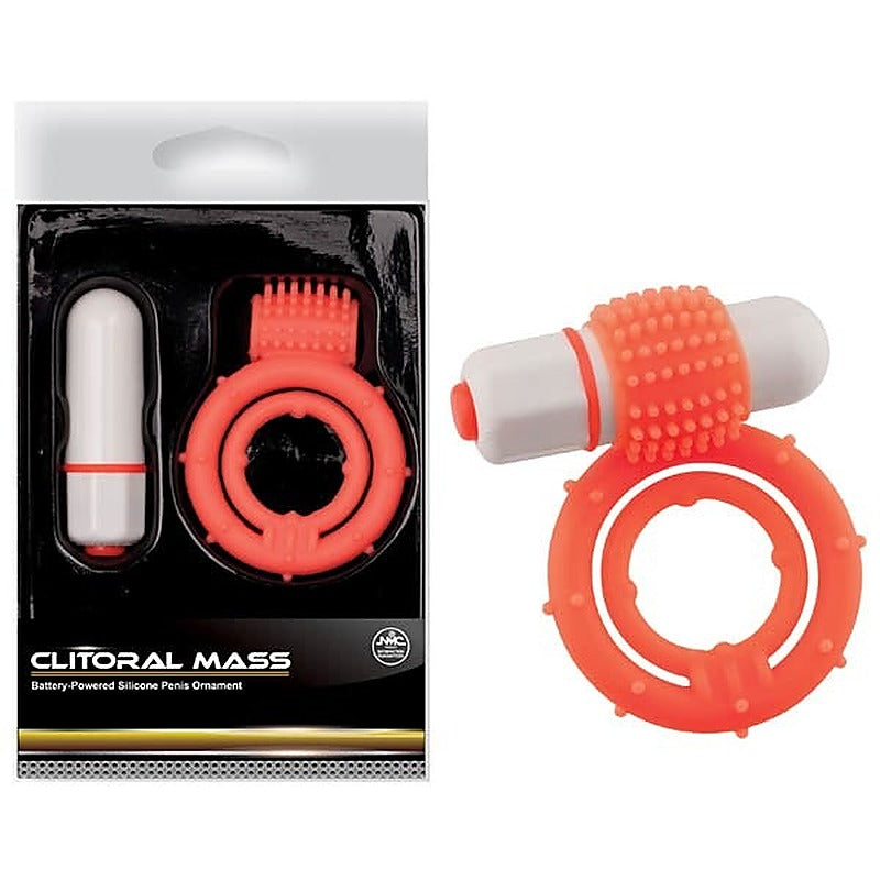 Clitoral Mass Waterproof Vibrating Cock and Ball Rings - Cock Rings