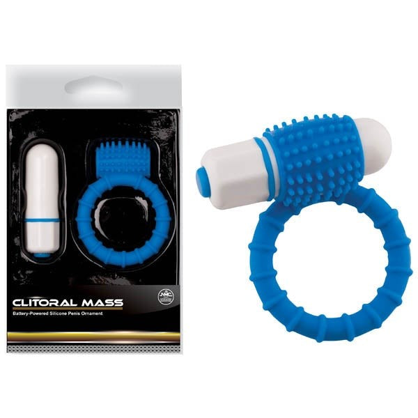 NANMA Corporation Clitoral Mass Vibrating Cock Ring with 10 Functions - Cock Rings