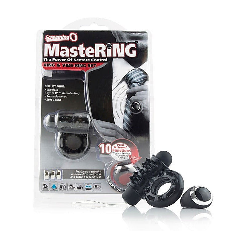MasteCock Ring Cock Ring & Vibe-Cock Ring Set by Screaming O - Vibrating Cock Rings