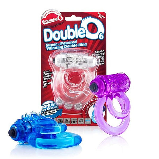 Double O #06 Dual Cock Ring by Screaming O - Stretchy Cock Rings