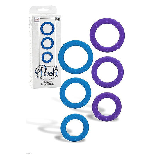 Posh Silicone Stretchy Cock Rings by California Exotics - Cock Rings