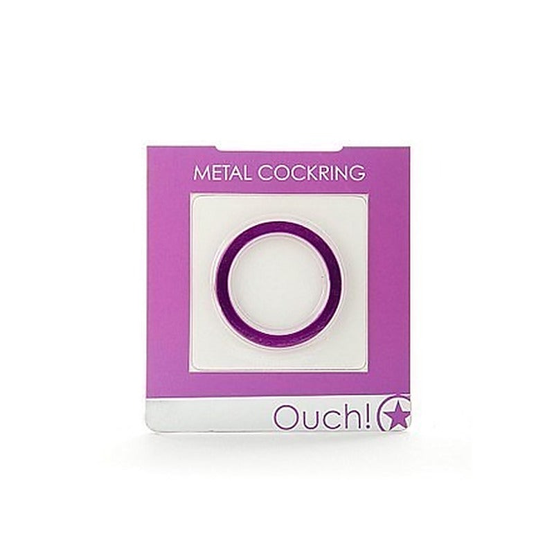 Premium Ouch Metal Cock Ring by Shots Toys - Cock Rings