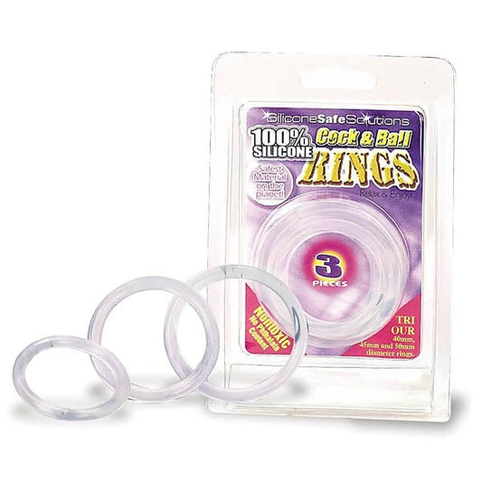 Cock & Ball Rings 3 Sizes by NANMA Corporation - Cock Ring Sets