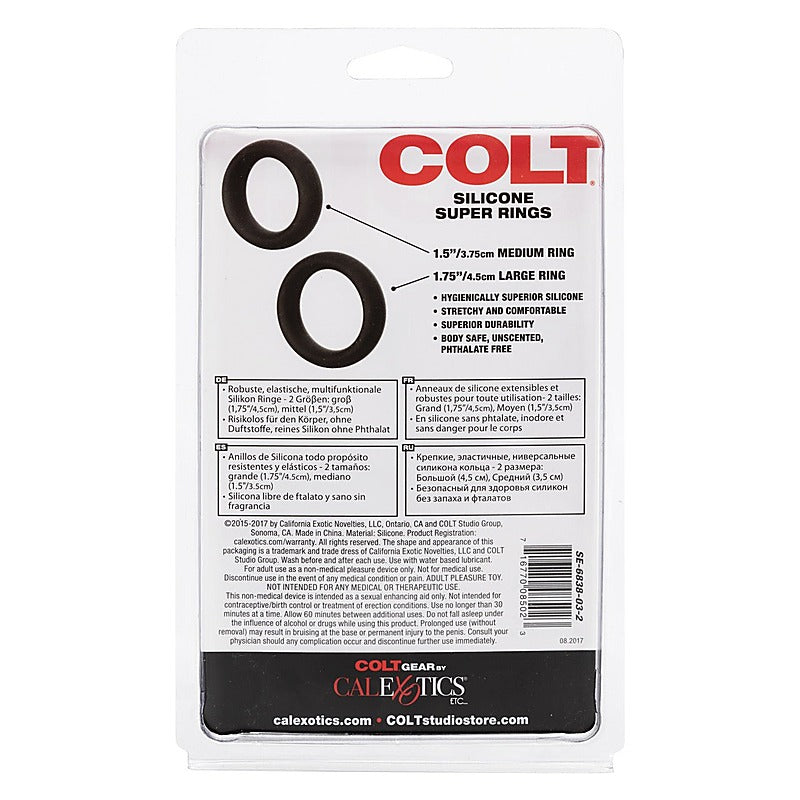 Premium Colt Silicone Super Stretchy Cock Rings - Cock Rings
