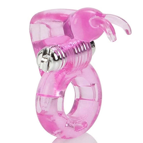 Vibrating Bunny Enhancer Cock Ring by California Exotics - Cock Rings