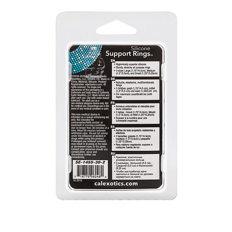 Silicone Support Stretchy Cock Rings Set - Cock Rings
