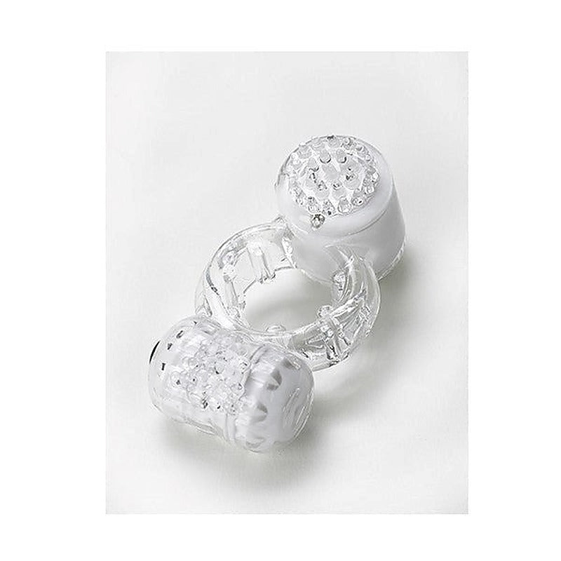 Duet Cock Ring Clear by Vibratex - Cock Rings