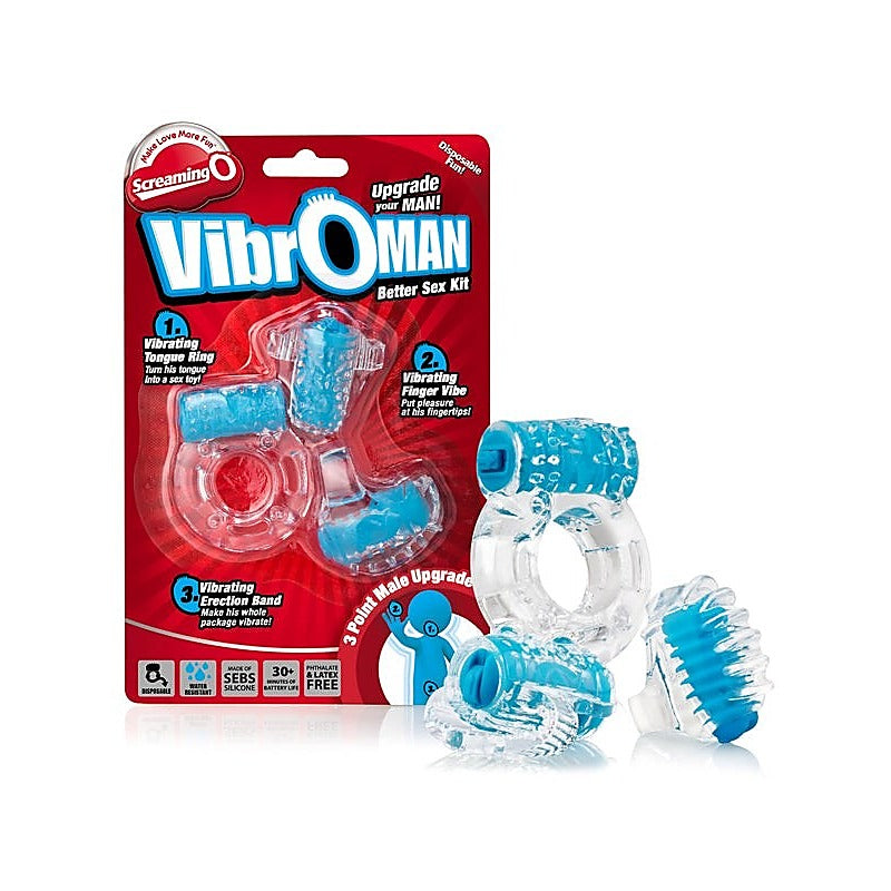 Discreet Vibrating Pleasure Set by Screaming O - Vibrating Cock Rings