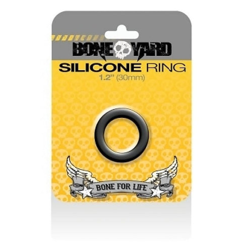 Boneyard Silicone Ring Black 30MM by C1R Releasing - Stretchy Cock Rings