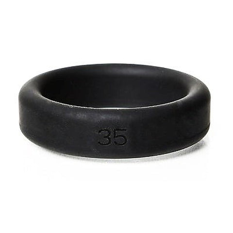 Boneyard Silicone Cock Ring Black 50MM by C1R Releasing - Stretchy Cock Rings