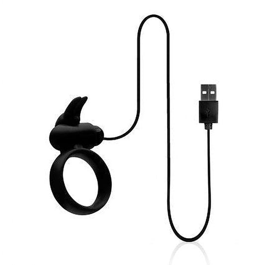 Buckle Up USB Silicone Rabbit Cockring by NANMA Corporation - Cock Rings