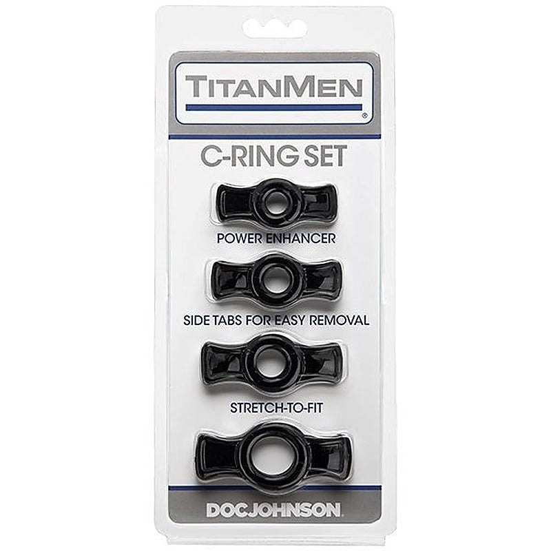 TitanMen Cock Ring Set by Doc Johnson - Cock Ring Sets