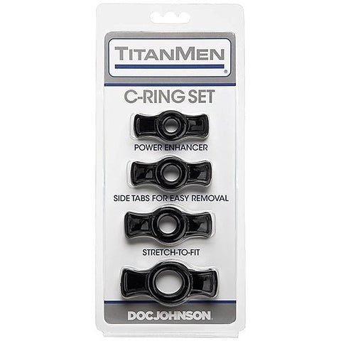 TitanMen Cock Ring Set by Doc Johnson - Cock Ring Sets