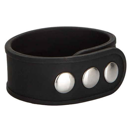 Silicone Tri-Snap Erection Enhancer Cock Ring - Stretchy Cock Rings