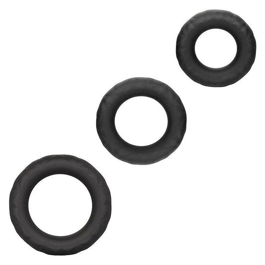 Link Up Ultra-Soft Supreme Stretchy Cock Ring Set - Ball and Cock Toys