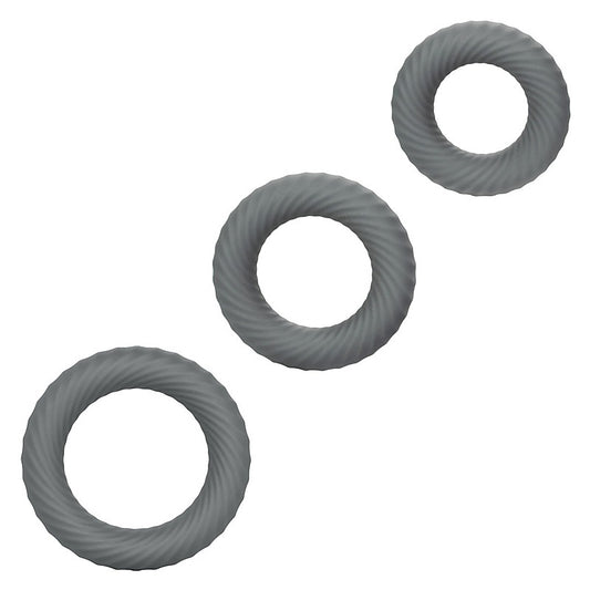 Link Up Ultra-Soft Ultimate Stretchy Male Cock Ring Set - Stretchy Cock Rings