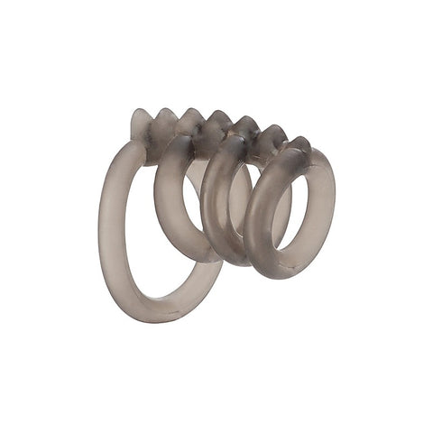 Premium Support Master Triple Smooth Cock Rings - Cock Rings