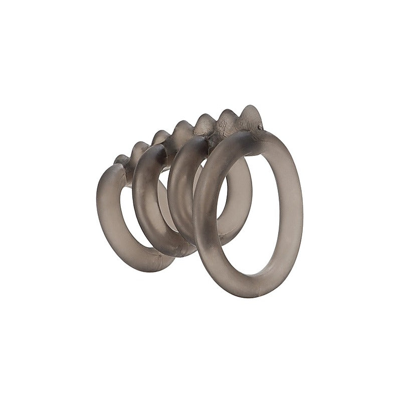 Premium Support Master Triple Smooth Cock Rings - Cock Rings
