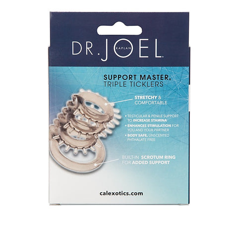 Support Master Triple Tickler Cock Rings - Cock Rings