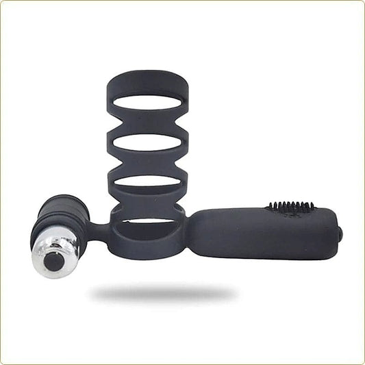 Double Motor Silicone Cock Ring by BDStyle - Ball and Cock Toys