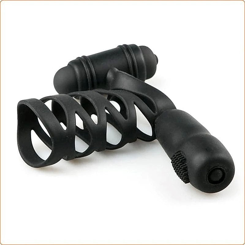 Double Motor Silicone Cock Ring by BDStyle - Ball and Cock Toys