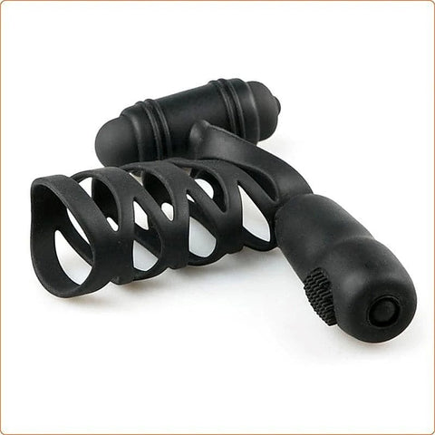 Double Motor Silicone Cock Ring by BDStyle - Ball and Cock Toys