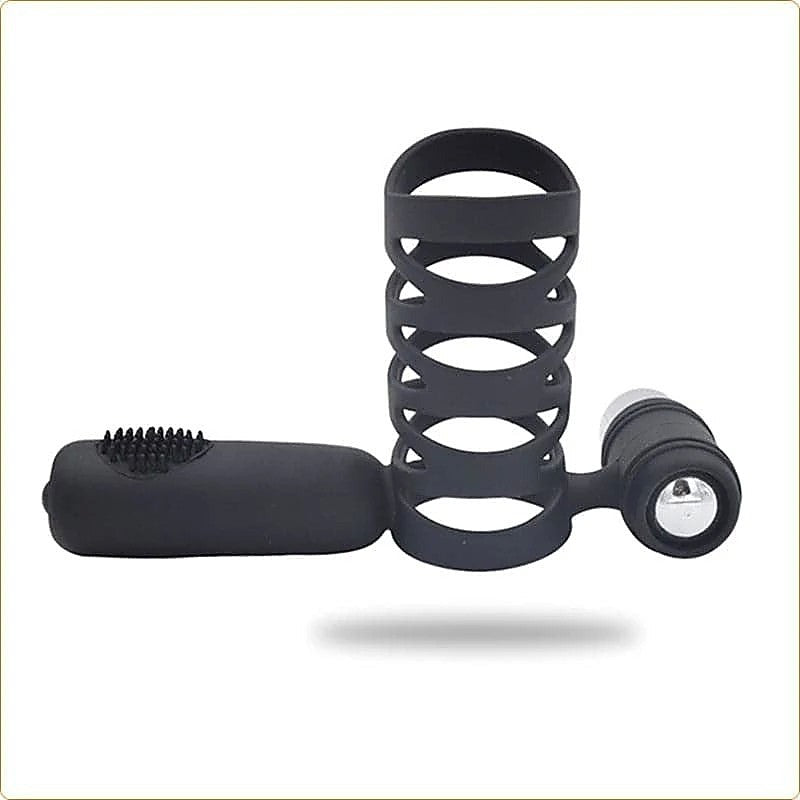 Double Motor Silicone Cock Ring by BDStyle - Ball and Cock Toys