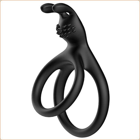 Bunny Ears Silicone Penis Ring by BDStyle - Ball and Cock Toys