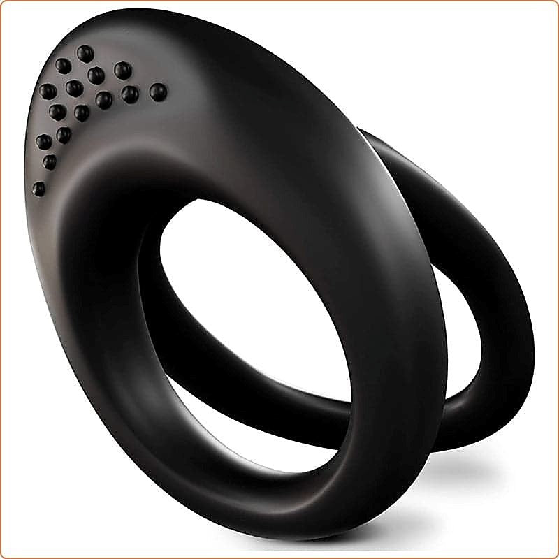 Premium Dual Penis Ring For Men by BDStyle - Ball and Cock Toys