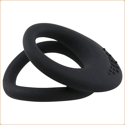 Premium Dual Penis Ring For Men by BDStyle - Ball and Cock Toys