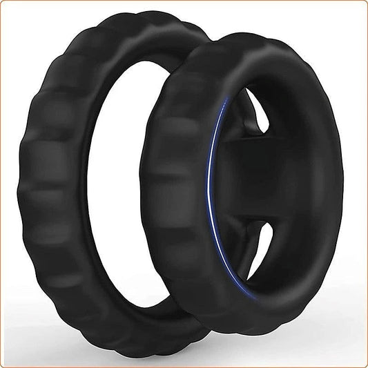Silicone Dual Cock Ring by BDStyle - Ball and Cock Toys