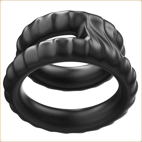 Silicone Dual Cock Ring by BDStyle - Ball and Cock Toys