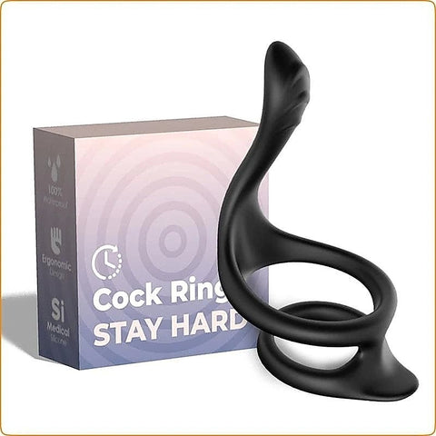 Premium Dog Tail Silicone Cock Ring by BDStyle - Ball and Cock Toys